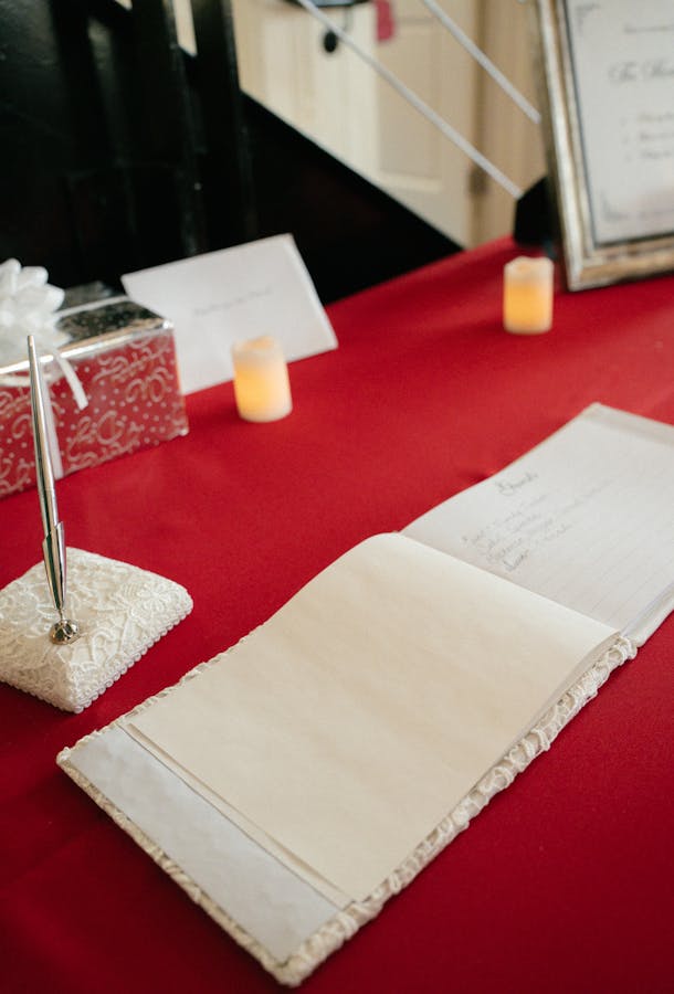 Guestbook at an event