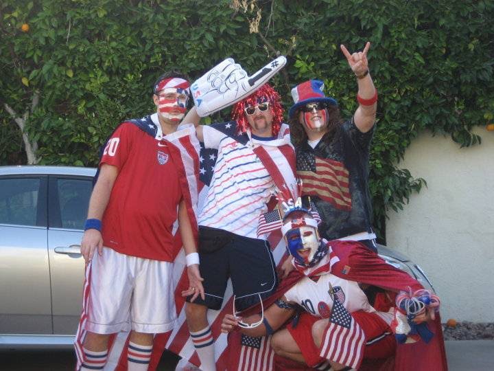American fans in USA gear ready for the watch party